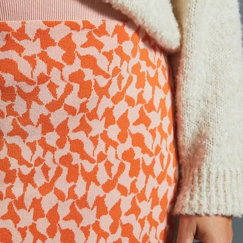 Anthropologie Orange and Pink Skirt - Picture 5 of 6